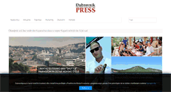 Desktop Screenshot of dubrovnikpress.hr
